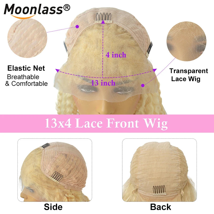 Ash Blonde Wigs Human Hair Body Wave Brazilian Natural Hairline Wigs Human Hair 13x4 Lace Wig Preplucked Blonde Wigs For Women